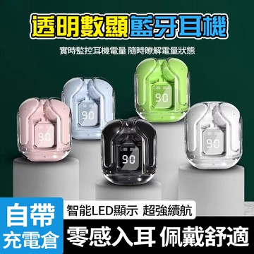 隔日達 數顯藍牙耳機 無線 運動耳機 入耳式 降噪 高清通話 睡眠耳機 藍牙5.3 自動配對 適用平果 安卓 長續航