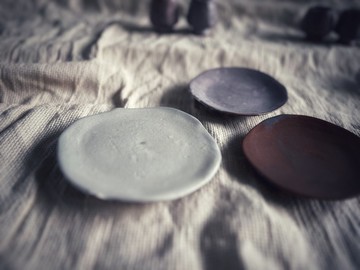 桌上的茶陶糖霜 / 午茶糖心碟 點心盤 小餐盤 聖木鼠尾草燃燒盤