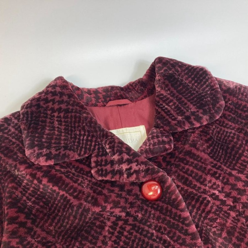 KIMIJIMA PARIS TOKYO キミジマ ミディアムコート ファーコート ワイン  