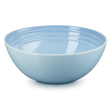 LE CREUSET -瓷器早餐穀片碗 16cm (海岸藍-無盒)