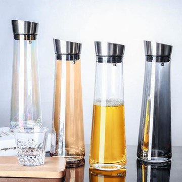 玻璃扎壺加厚玻璃耐高溫防爆餐廳用檸檬壺酒吧果汁壺飲料冷水壺