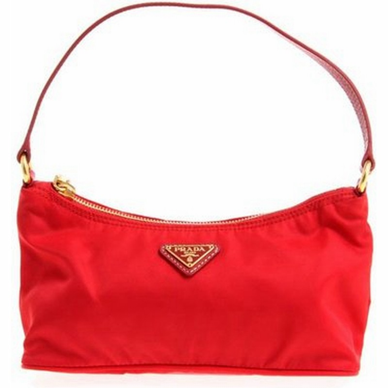 SALE】 大人気♪PRADA ナイロン ハンドバッグ アクセサリーポーチ 黒