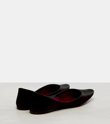 Saint Laurent Lou satin crêpe ballet flats