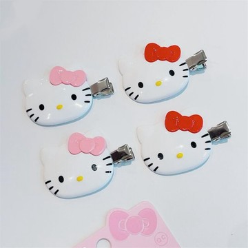 髮飾 正版HelloKitty兒童髮夾6943 女童寶寶可愛卡通KT公仔髮飾 對夾 兒童髮飾