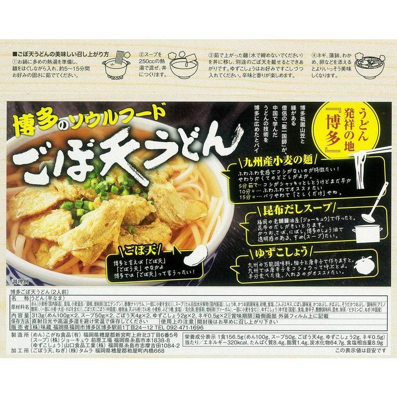 博多→直送 博多ごぼ天うどん 2食