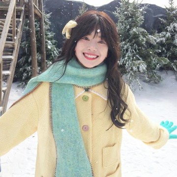 日系甜美可愛奶黃色翻領68%羊毛呢外套女2025冬季小個子呢子大衣