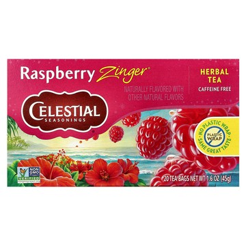 CELESTIAL SEASONINGS 詩尚草本 覆盆子活力茶  2.25g  20包  1盒