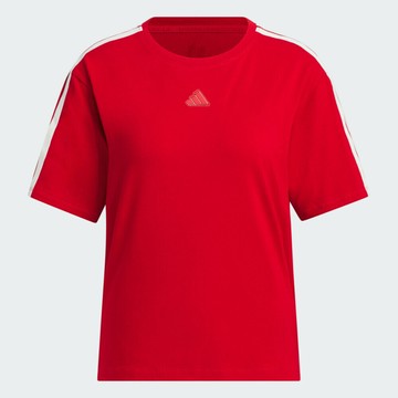 Adidas CW SS Tee JM8836 女 T恤 運動上衣 休閒短袖 CNY 新年 紅