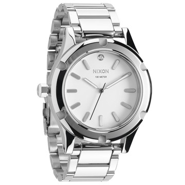 NIXON The CAMDEN 耀星騎士時尚運動腕錶(銀)