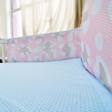 COMFi 透氣床圍 歐洲半床式設計 防撞  粉  1個