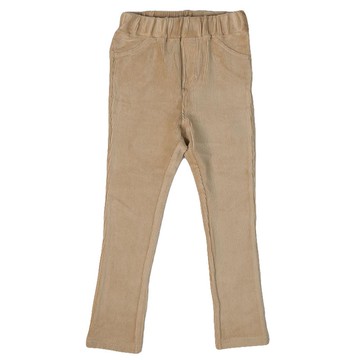 akachan honpo - 10分經典褲-燈心絨-淺卡其色