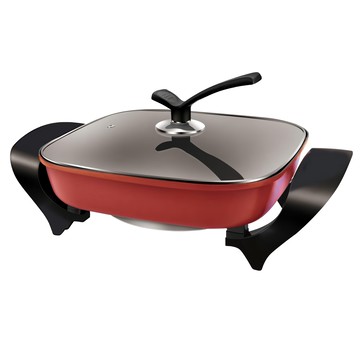 TELEFUNKEN 德律風根 鴛鴦電火鍋 6L，雙湯底設計，不沾鍋材質，快速加熱，聚餐首選  LT-MHP2307