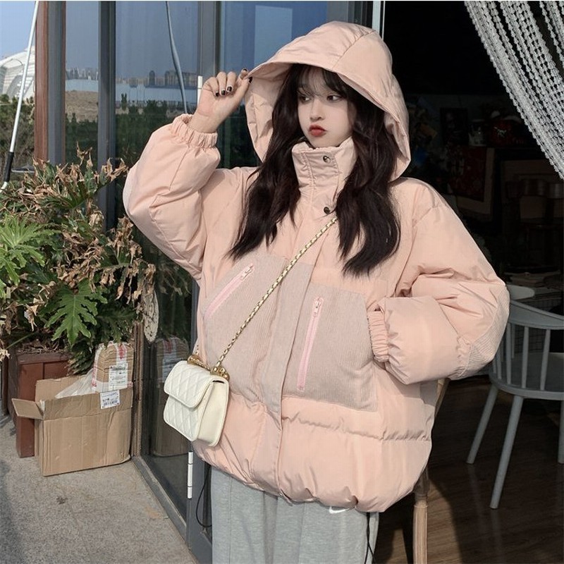 2カラーアウター レディース 長袖 ジャケット ダウンジャケット ハイネック 定番 厚手 アメカジ アメリカン ストリート オーバーサイズ カジュアル かわいい 通販 Lineポイント最大0 5 Get Lineショッピング