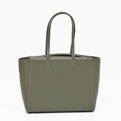 フルラ FURLA REGINA L TOTE レザー トートバッグ カーキ系