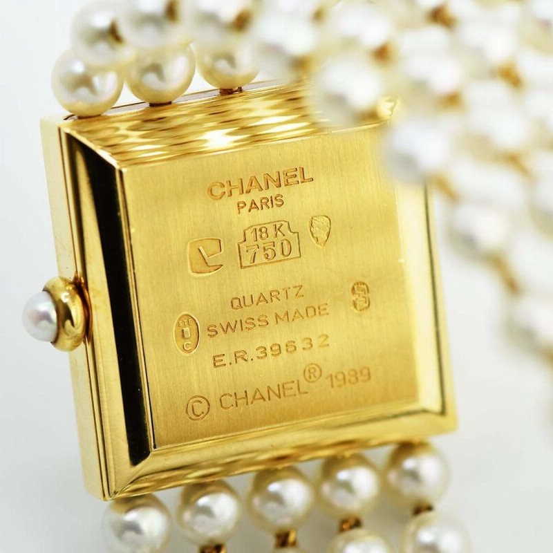 質屋 腕時計 CHANEL シャネル マドモアゼル パール 18K 750