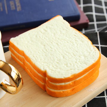 仿真吐司攝影道具擺件 仿真面包創意工藝品慢回彈吐司片掛飾