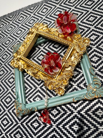 My Deer 水晶花耳環—花魁