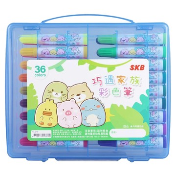 SKB 文明 巧遇家族彩色筆 - 色彩鮮明 上色輕鬆  36色  1盒
