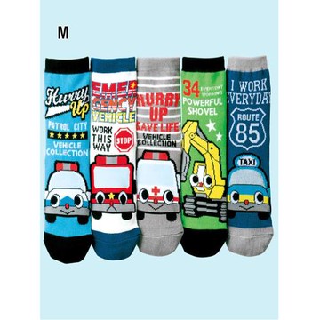 兒童襪春秋新款棉襪nissen日系汽車寶寶防滑襪可愛男童學生中筒襪