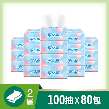 柔感抽取衛生紙100抽x80包/箱