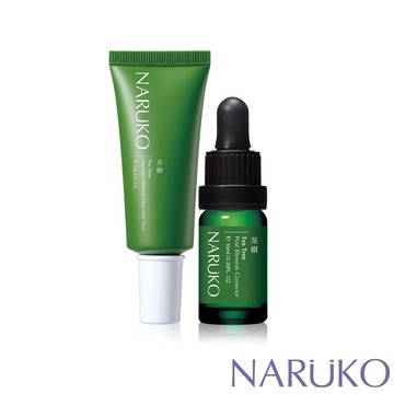 【NARUKO牛爾】茶樹抗痘無痕組(茶樹痘印美白寶10ml+痘點夜敷膜25g)