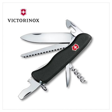 VICTORINOX 瑞士維氏 瑞士刀 Forester 12用 111mm 黑 0.8363.3