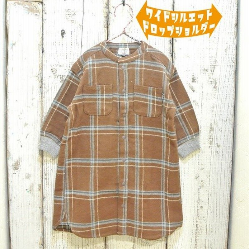 F O Kids エフオーキッズ バンドカラーのチェックシャツワンピース 子供服 セール 21秋冬 通販 Lineポイント最大0 5 Get Lineショッピング