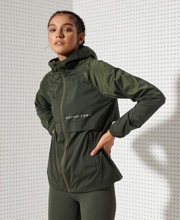 Superdry Women's Women's Sport Packable Jacket Khaki / Army Khaki - Size: 14 Size: 10