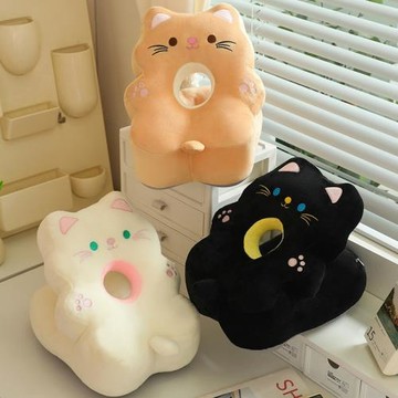 夏季貓咪冰絲午睡枕趴睡枕小學生教室午休枕頭桌上抱枕辦公室神器
