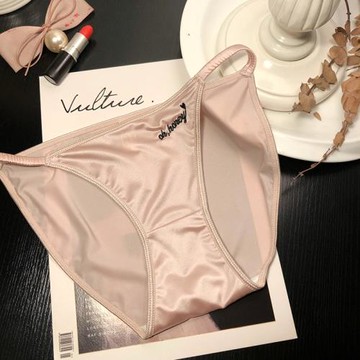 3送1日系甜美舒適冰絲簡約性感內褲純棉內檔低腰三角褲誘惑火辣