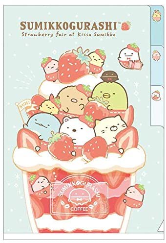 角落生物 Sumikko Gurashi 迷你3層A6資料夾，檔案夾/文件夾/文件袋/收納盒/收納袋/資料夾/板夾/強力夾，X射線【C759571】