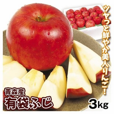 りんご 約3kg 青森産 有袋ふじ 林檎 フルーツ 国華園 | LINE