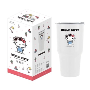 【震撼精品百貨】凱蒂貓_Hello Kitty~日本SANRIO三麗鷗台灣授權KITTY不鏽鋼冰霸杯 900ml*96770