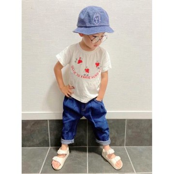 100~150碼23夏nacostyle出口日系coen兒童沖浪主題印花純棉短袖T