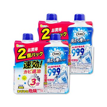 日本ST雞仔牌-洗淨力速效約3分鐘去污除霉消臭洗衣槽清潔劑550gx4瓶(2+2超值組)