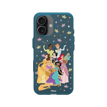 iPhone 17 Clear (相機按鈕) 夜幕藍 - 迪士尼-公主系列 Disney Princess - 迪士尼公主 - 公主角色集合