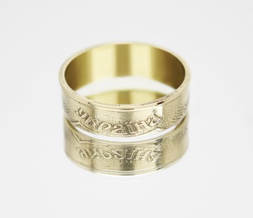 烏克蘭硬幣戒指 50 戈比 1992-2010 烏克蘭珠寶 烏克蘭項鍊