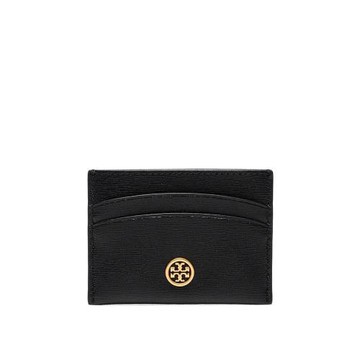 TORY BURCH 專櫃經典款 防刮皮革金屬LOGO 卡片夾/信用卡夾(專櫃經典款)