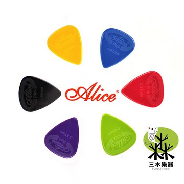 【三木樂器】買5送1 ALICE AP-G 匹克 顆粒防滑 六種厚度 彈片 撥片 吉他 貝斯 烏克麗麗 PICK