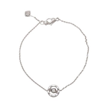 CHANEL 香奈兒 銀色 18K白金 COCO Crush Bracelet 1PD 水鑽 手鍊 J12304 【二手名牌BRAND OFF】