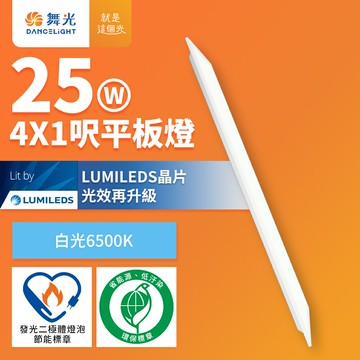 買一送一【DanceLight 舞光】節能環保雙認證 LED柔光平板燈 4呎X1呎 25W 輕鋼架面板燈(白光D-41PD25D-EGR1)【APP滿額下單10%點數(單一帳號最高5000點)】1/31止