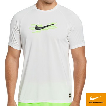 NIKE ELECTRIC SWOOSH 成人男性短袖防曬衣 NESSC671-100白