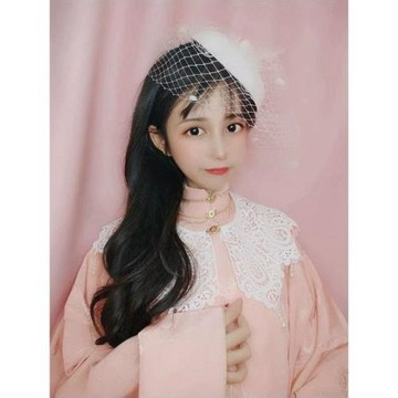 復古民國風頭飾網紗珍珠禮帽發夾女頭飾名媛旗袍側邊晚宴禮服發飾
