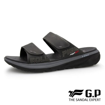 【G.P涼拖鞋】G-Q Foam舒緩男段可調拖鞋-黑