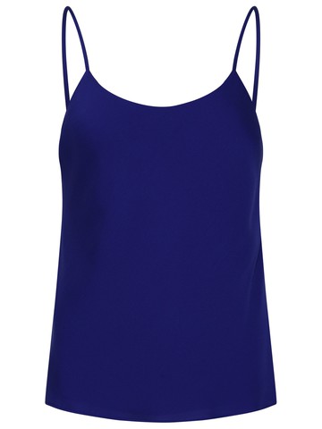 Max Mara Blue Silk Oboli Tank Top