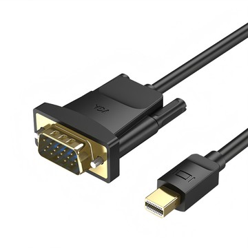 Mini DP 公轉VGA公轉接線 1.8米 支援1920x1080P  EDV5  1條