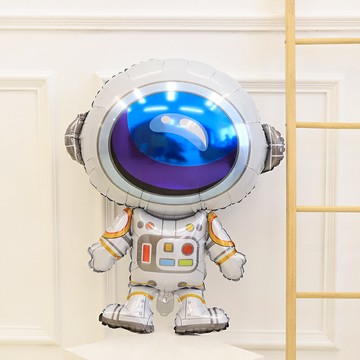 生日裝飾場景布置 氣球太空系列鋁膜氣球 宇航員火箭氣球男孩兒童
