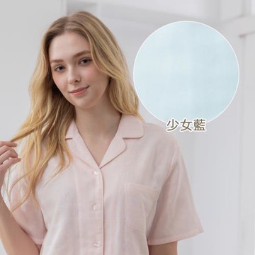 Rosemaid 羅絲美 - 奢華女孩100%棉短袖衣褲裝睡衣-少女粉/少女藍【C5142】