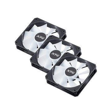 ADATA XPG VENTO R 120 ARGB PWM 反向 三入 12CM 來福軸承機殼風扇-黑
