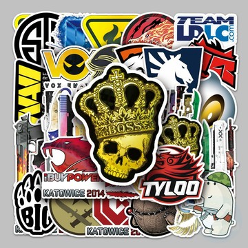 🔥買100張送100張🔥CSGO貼紙 槍戰貼紙 防水塗鴉貼紙 畫板貼紙 DIY貼紙 遊戲塗鴉貼紙 行李箱貼紙 獎勵貼紙